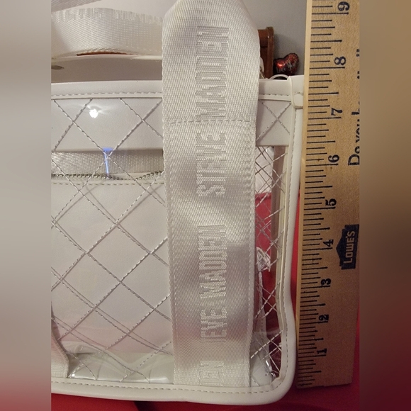 (J9) Steve Madden 3 piece white and clear crossbody set - Picture 7 of 9